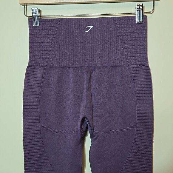 Gymshark Energy Seamless High Waist Full Length Leggining Purple - Picture 9 of 12